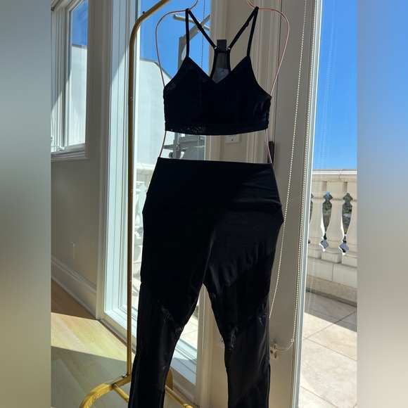 Pants - Velvet two piece leggings set